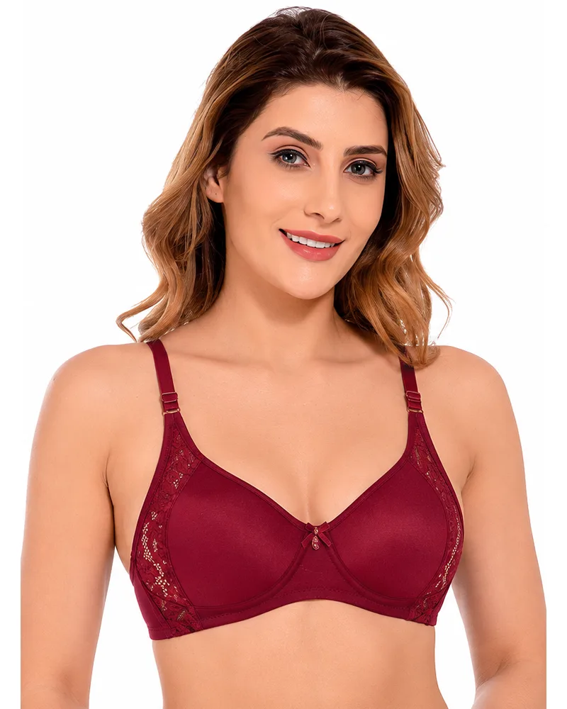 Moulded Bra with Lace Sides